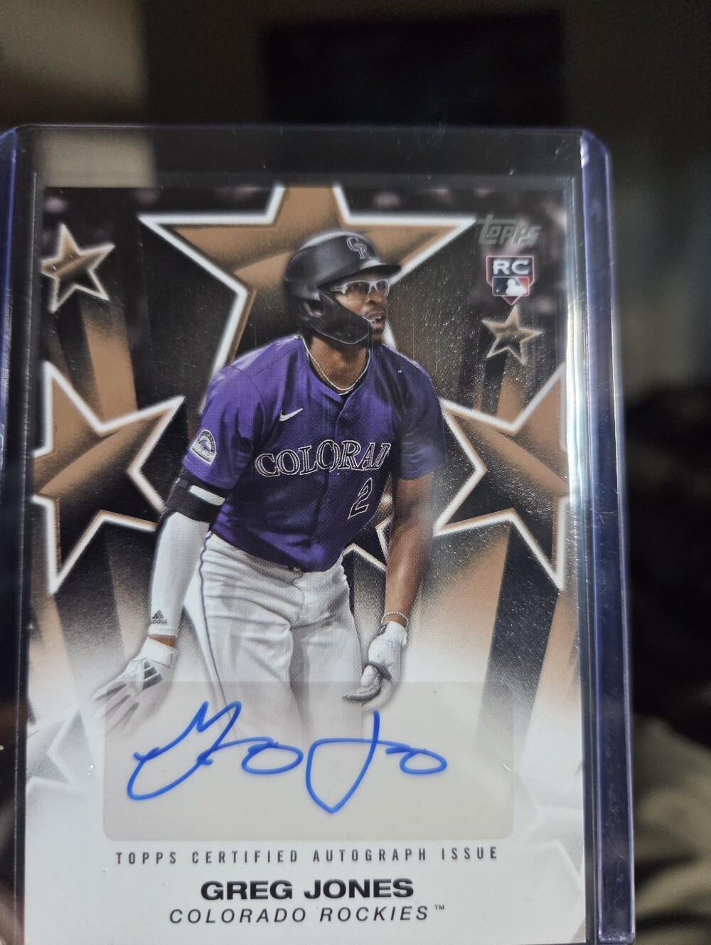 Topps Baseball Stars Autograph Card - Black and White